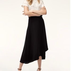 Aritzia Wilfred Eleta skirt, black linen, XS